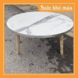𝐁𝐚̀𝐧 𝐓𝐫𝐚̀ 𝐓𝐫𝐨̀𝐧 ngồi bệt Kiểu Nhật màu vân đá - chân cao 𝟑𝟎𝐜𝐦.