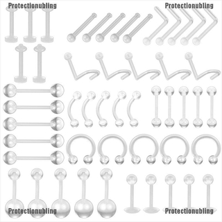 Khuyên Xỏ Bảo Vệ Mũi / Chân Mày / Rốn Bằng Acrylic Trong Suốt SBS