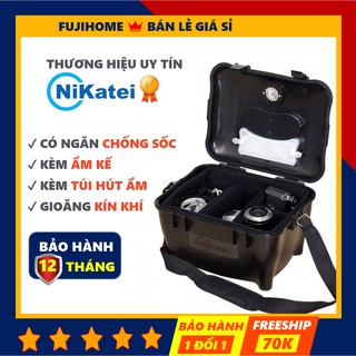Hộp chống ẩm máy ảnh Nikatei DRYBOX 10 lít kèm ẩm kế và miếng hút ẩm, hộp hút ẩm máy ảnh 10L dry cabinet