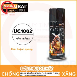 Hb - sơn xịt samurai nền huỳnh quang trắng - uc1002