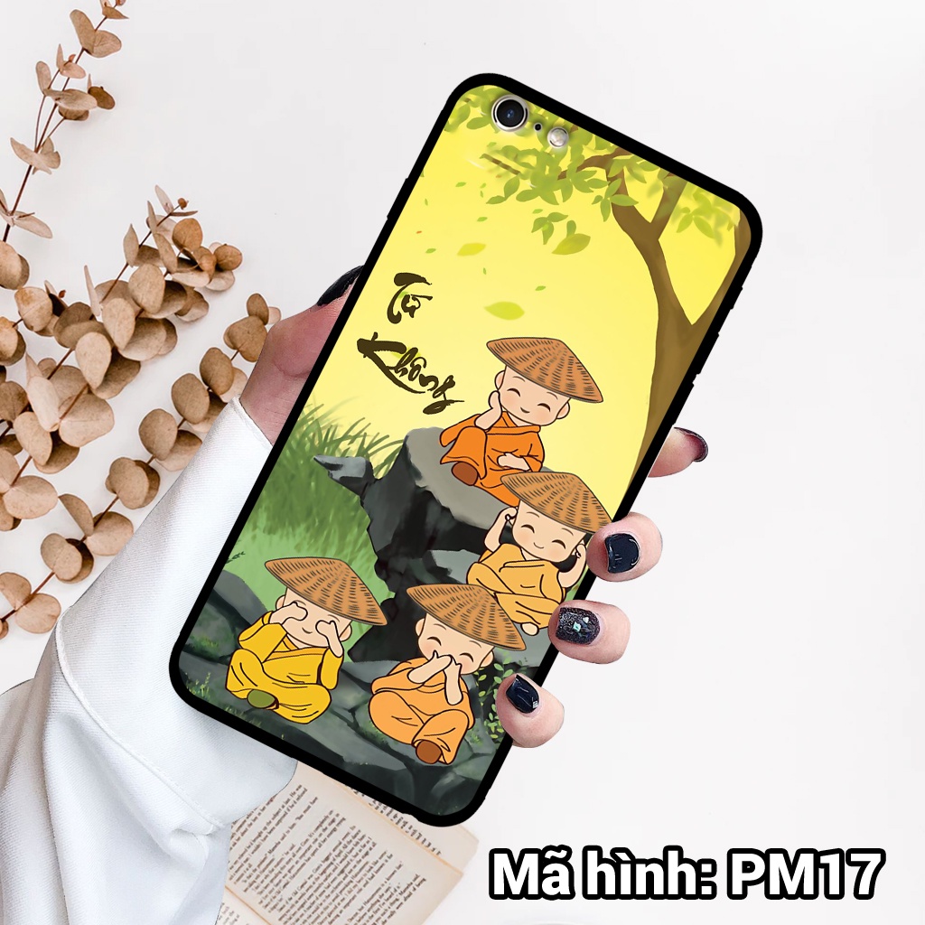 Ốp điện thoại IPHONE 6/6S/6 PLUS/6S PLUS in hình hoa sen,cá chép phong thủy – lưng kính tráng gương viền dẻo