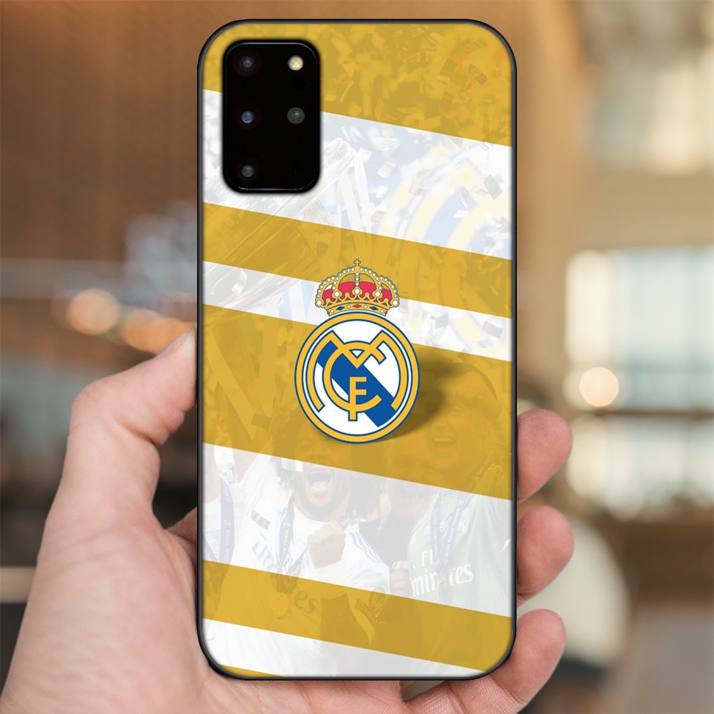 Ốp lưng Samsung S20 Plus viền đen in hình Real Madrid