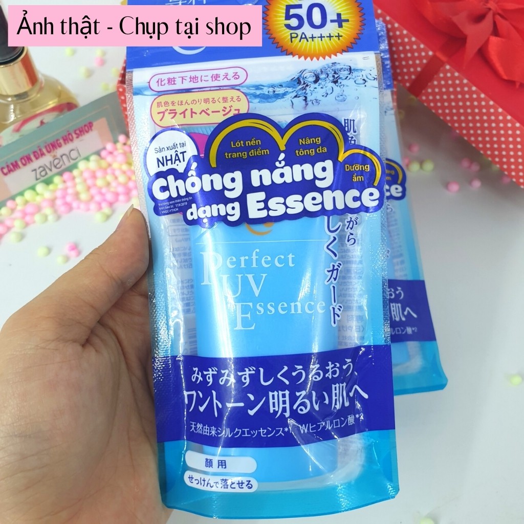 Kem chống nắng SENKA Perfect UV Milk Gel SPF 50+/PA++++ dưỡng ẩm 80ml - ZAVENCI Official