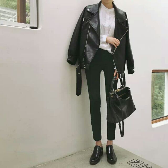 Áo khoác Jacket Da Freesize