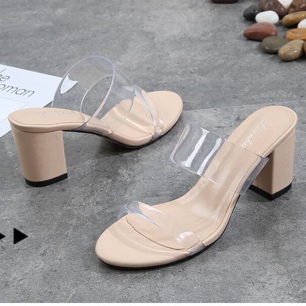 Guốc Quai Trong Gót Vuông 5p MÃ HGG5 siêu trẻ trung