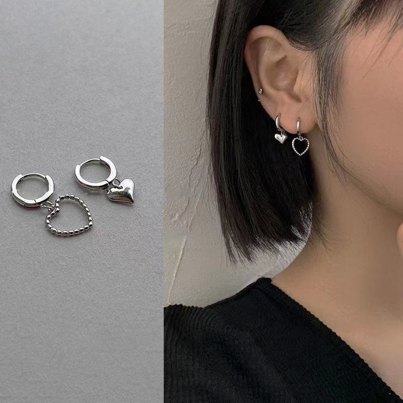 Khuyên Tai Hình Trái Tim Thời Trang Nữ Tính