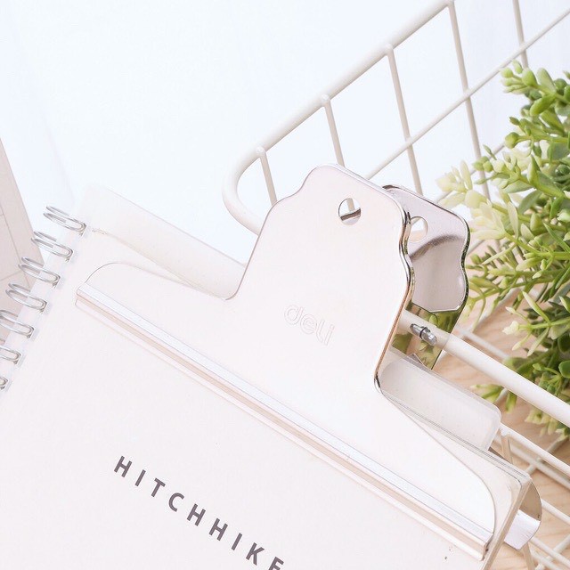 Kẹp inox Deli 9532 102mm (Vỉ 3 chiếc)