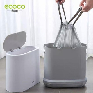 Túi đựng rác tự cắt có quai cầm siêu dai ecoco 1918