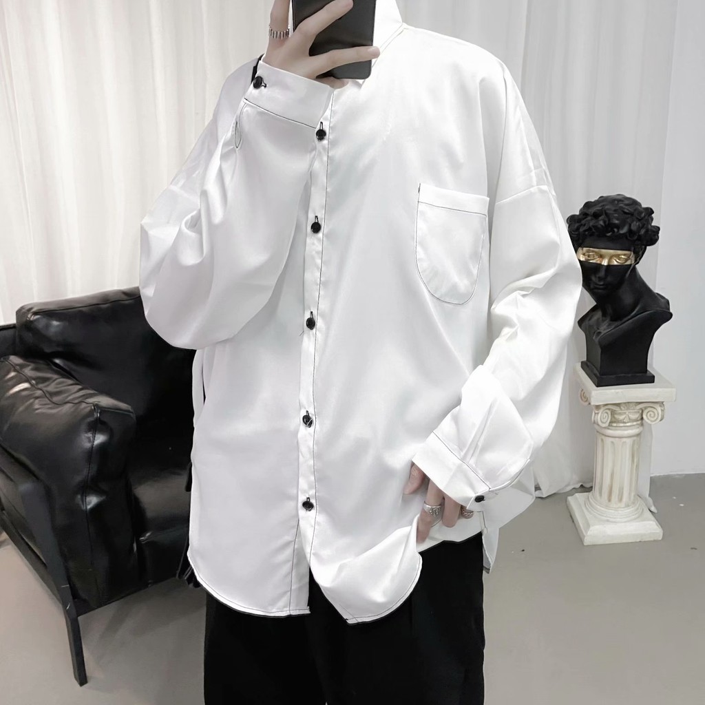 Fashion Plaid Long Sleeve Shirt For Men