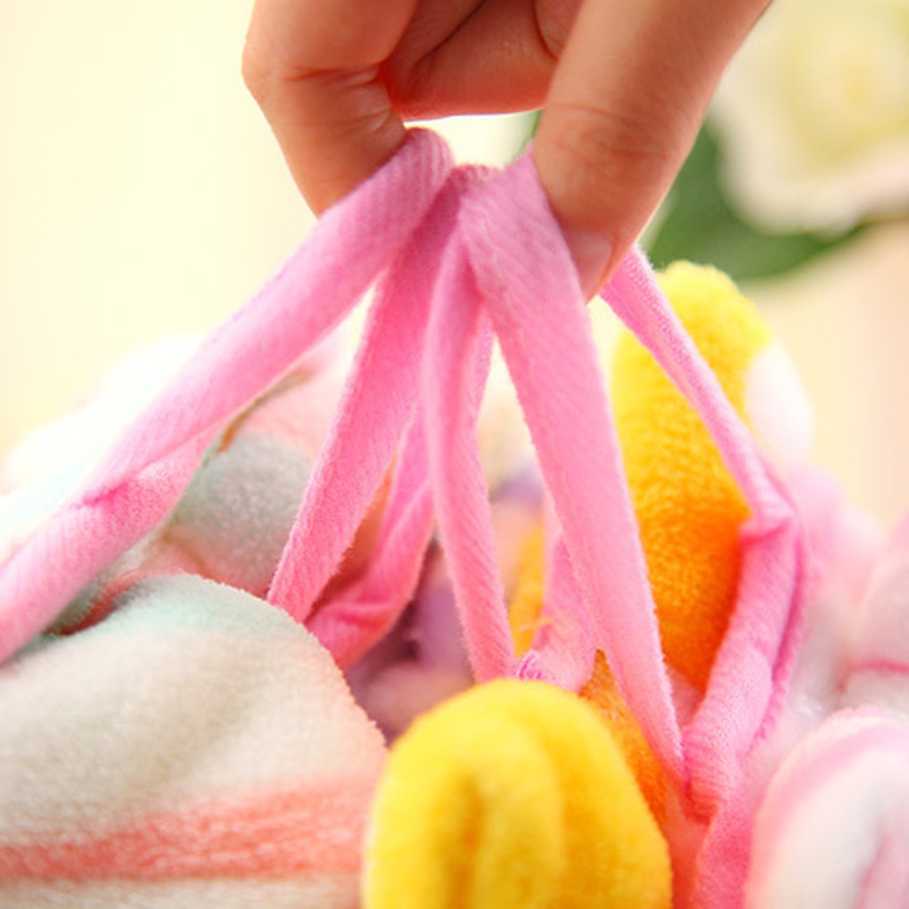 Multi-striped Bow Towel Absorbent Coral Velvet Cloth Towel