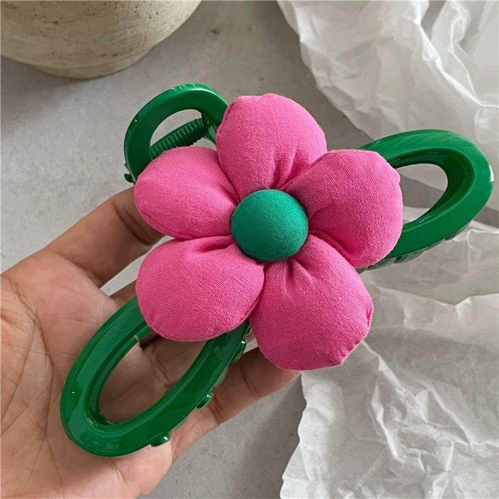 Kẹp Tóc Hình Cá Mập Rỗng Đính Hoa Lấp Lánh Ngọt Ngào Cho Nữ