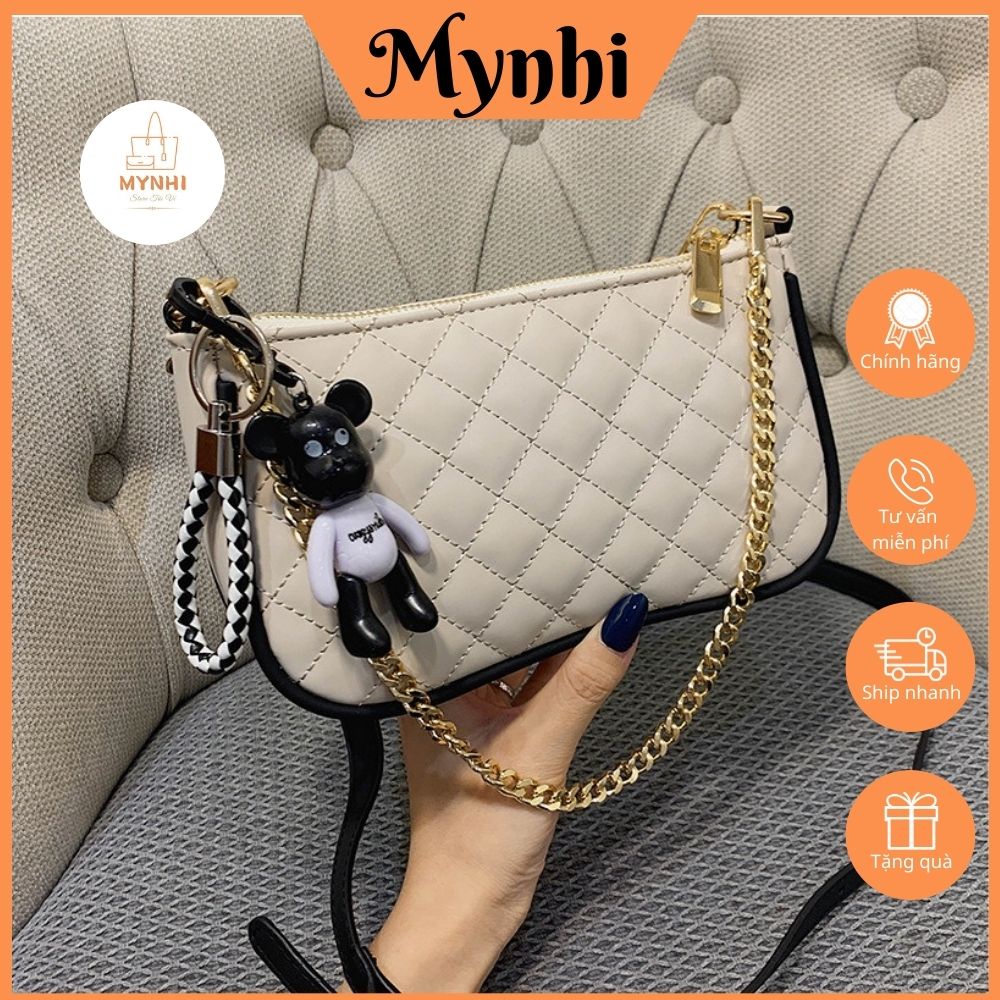 Túi Xách Tay, Túi Đeo Chéo Chần Trám Dập Nổi Phù Hợp Đi Chơi, Dạo Phố SMN285