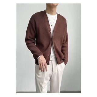 Áo len Cardigan nam Màu Trơn Basic Dáng Hàn Quốc 514