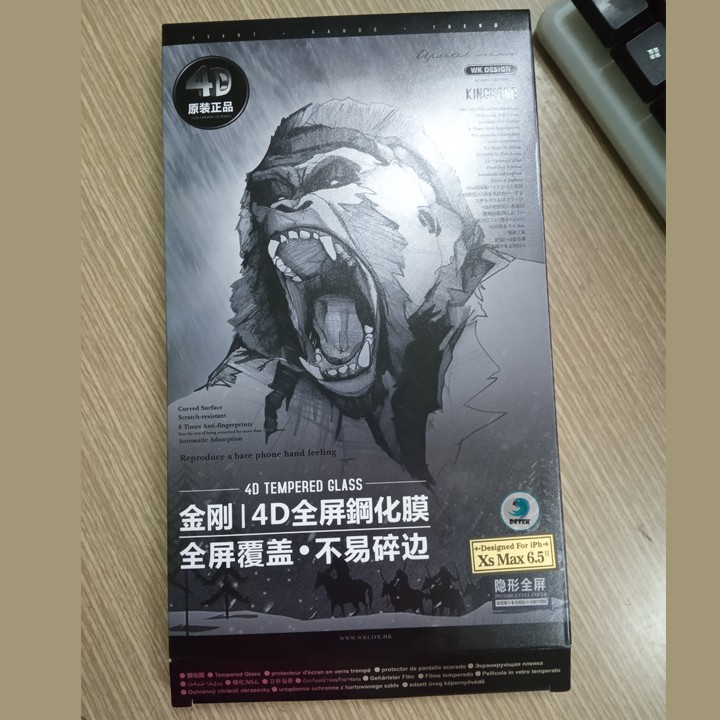 Miếng dán cường lực Remax WK Kingkong 4D WTP-010 full màn hình cho iPhone XS Max