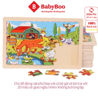 Tranh ghép hình 24 mảnh (Được chọn mẫu), Xếp hình gỗ, Tranh ghép hình cho bé