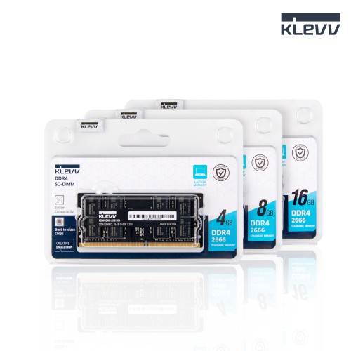 Bộ nhớ trong Klevv DDR4 Bus 2666Mhz / 3200Mhz Standard SO-DIMM C19 cho Laptop