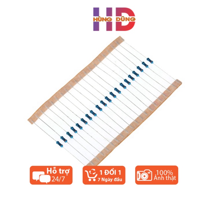 Điện Trở 33K 30K 25K 22K 18K 15K 12K 10K 8.2K 9.1K 7.5K 6.8K 6.2K 5.6K 5K 4.7K 4.3K 3.6K 3.3K 3K 2.5K ohm 1/4W 1%