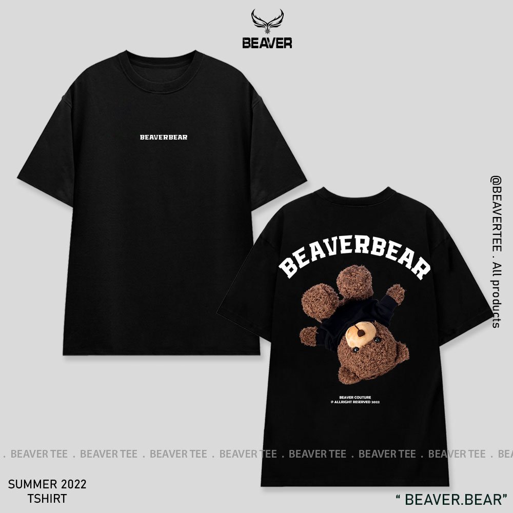 Áo thun Beaver Tee BEAVER BEAR Local Brand tay lỡ form rộng nam nữ Unisex Freeship Extra