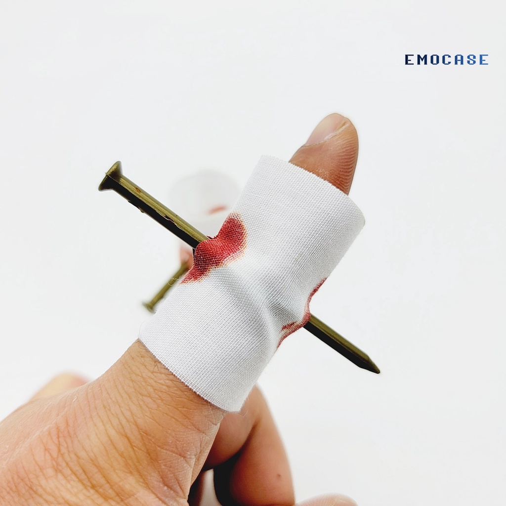 Set 5 Đinh Nhựa Xuyên Ngón Tay Hóa Trang Halloween Độc Đáo