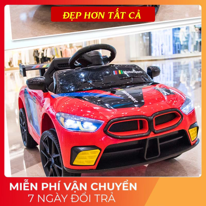 Xe Ôtô điện trẻ em 808 kiểu dáng BMW bé tự lái có điều khiển từ xa , lỗi 1 đổi 1C