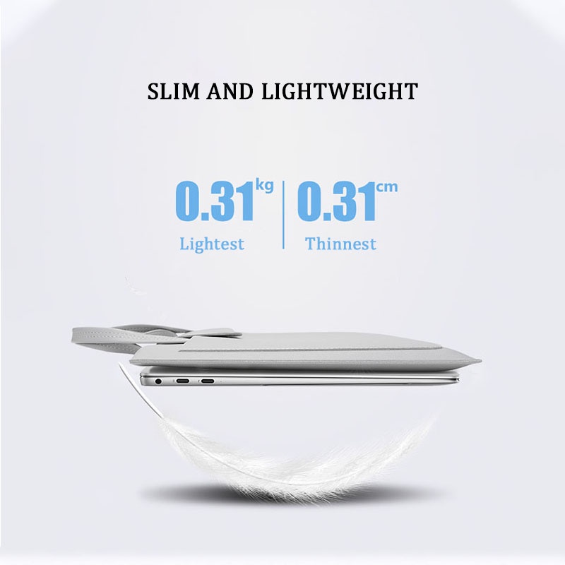 Túi da PU chống thấm nước cho nam và nữ đựng máy tính xách tay 13 14 15.4 15.6 Inch