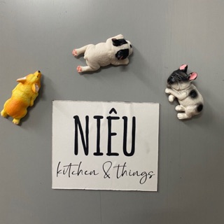 Nam châm trang trí tủ lạnh hình chó ngái ngủ siêu dễ thương