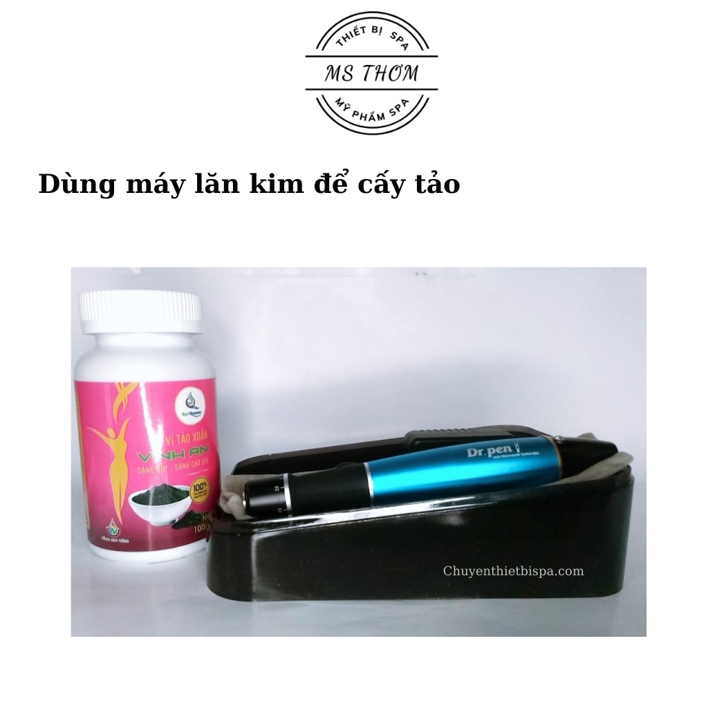 Tảo Bột Vĩnh An 100g dùng cấy tảo trong Spa/TMV giúp da sáng mịn, trắng hồng