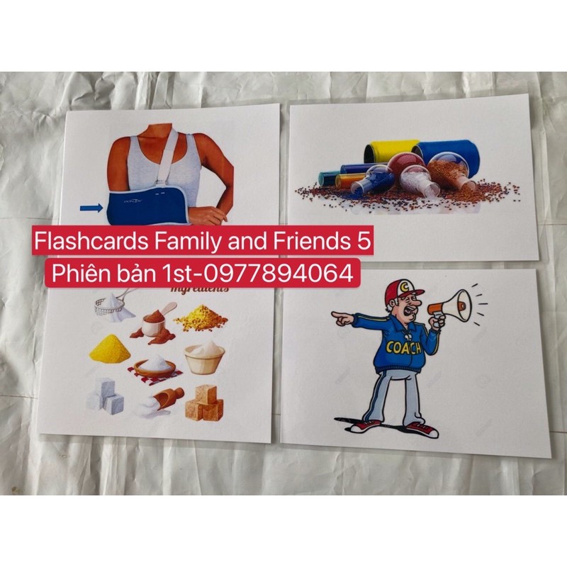 Flashcards  Family and Friends 5- phiên bản 1st - ép plastics bền đẹp