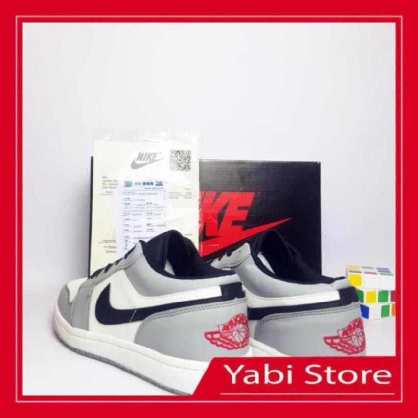 🔥FREE SHIP-HÀNG QUẢNG CHÂU 🔥Giày thể thao sneaker🔥Air Jordan 1 Low JD LIGHT SMOKE GREY full box - Yabi Store | BigBuy360 - bigbuy360.vn