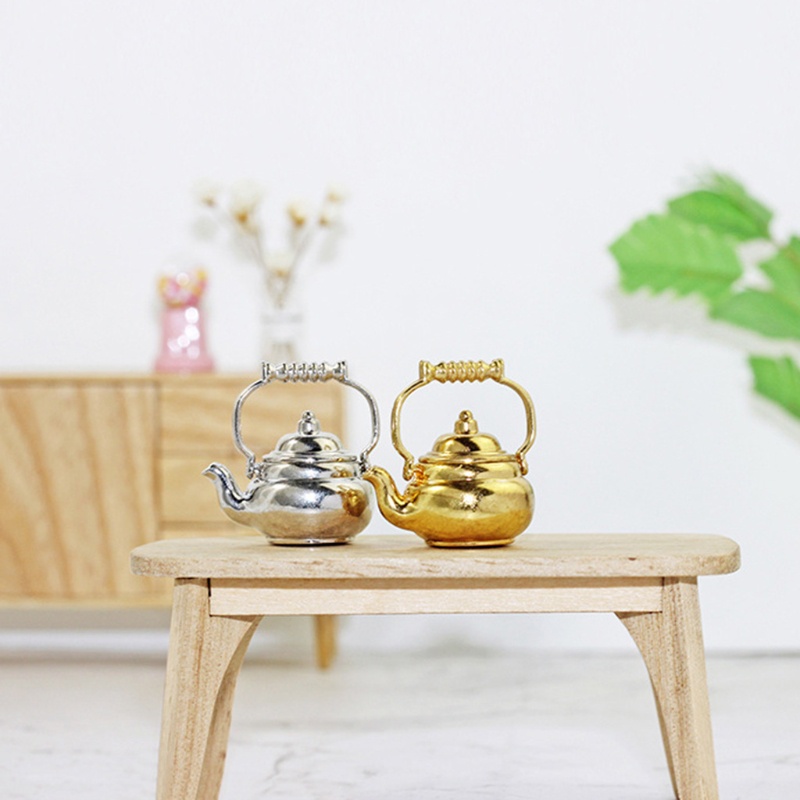 Nồi Nấu Ăn Có Nắp Đậy Dùng Để Trang Trí Nhà Búp Bê 1 / 12 / 1 /