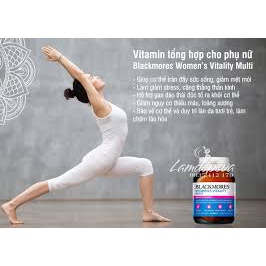 Viên uống hỗ trợ sức khoẻ phụ nữ Blackmores Women’s Vitality Multi  Hộp 50 viên
