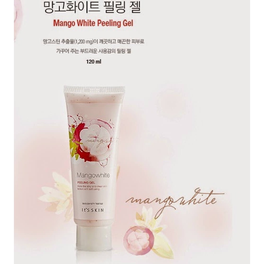 [Tem Chính Hãng] Gel tẩy da chết It's skin Mangowhite Peeling Hàn Quốc 120ml