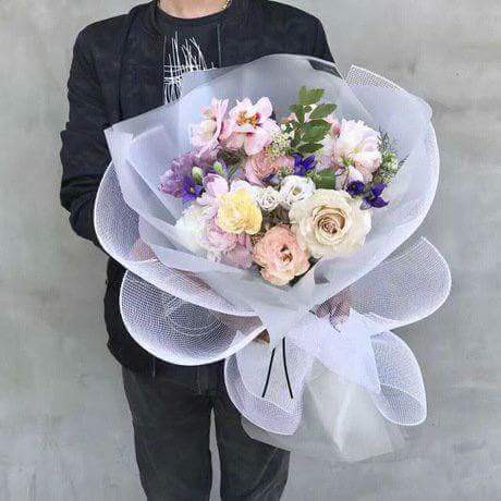 Lưới thô cuộn bó hoa