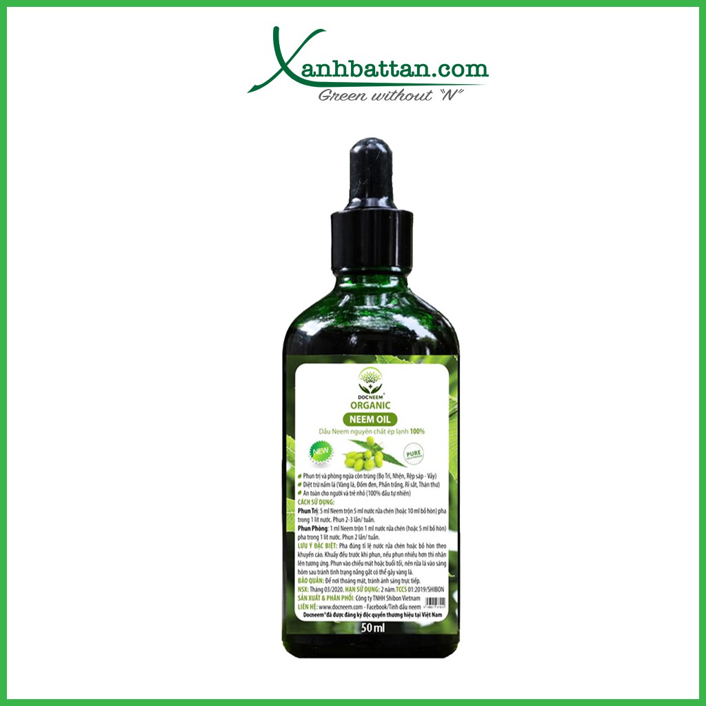 Neem oil trừ bọ trĩ, nhện đỏ trên hoa hồng 50 ml