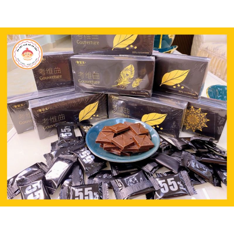 🍫 Socola đen nguyên chất 100% 78% 55% 🍫 Chocolate ăn kiêng giảm cân ❤️ FREESHIP ❤️ [ngon - bổ - rẻ]