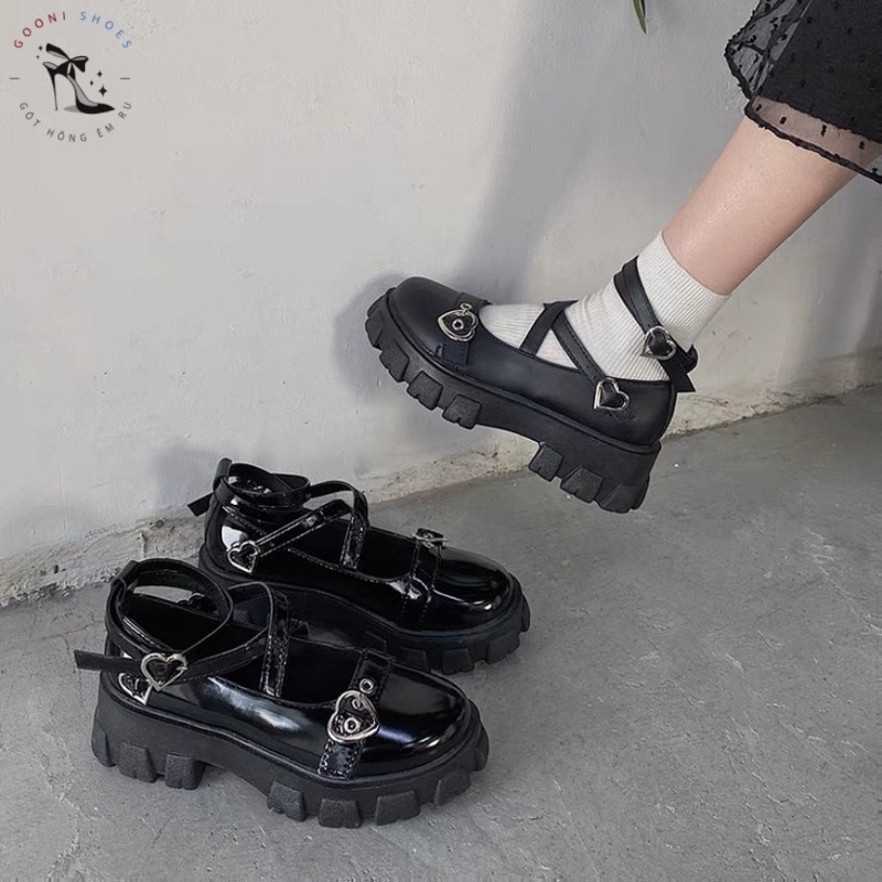 Giày sục Mary Jane phong cách Nhật Bản, phong cách Lolita thời trang dành cho nữ