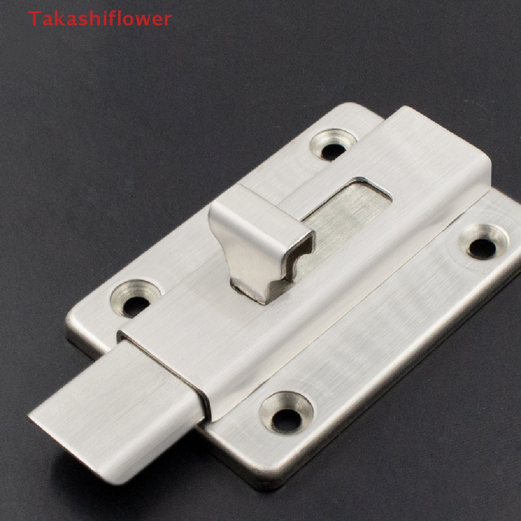 Chốt Khóa Cửa Trượt Bằng Inox Dày Dặn Dễ Lắp Đặt Tiện Dụng