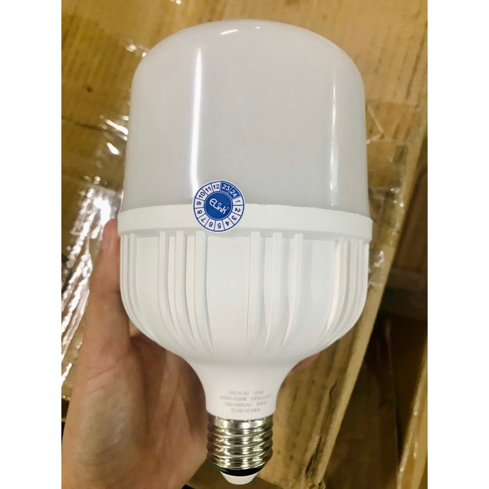 Bóng Đèn Led Trụ Nhựa ELink Công Suất 30W Thiết Kế Thẩm Mỹ Kết Hợp Ánh Sáng Trắng Sang Trọng, Hàng Chính Hãng