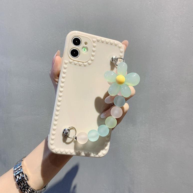 Ốp lưng iphone cạnh tim kèm móc 6 6plus 7plus 8plus X Xs max 11 11promax 12 12pro 12promax 13 13pro 13promax Dt18