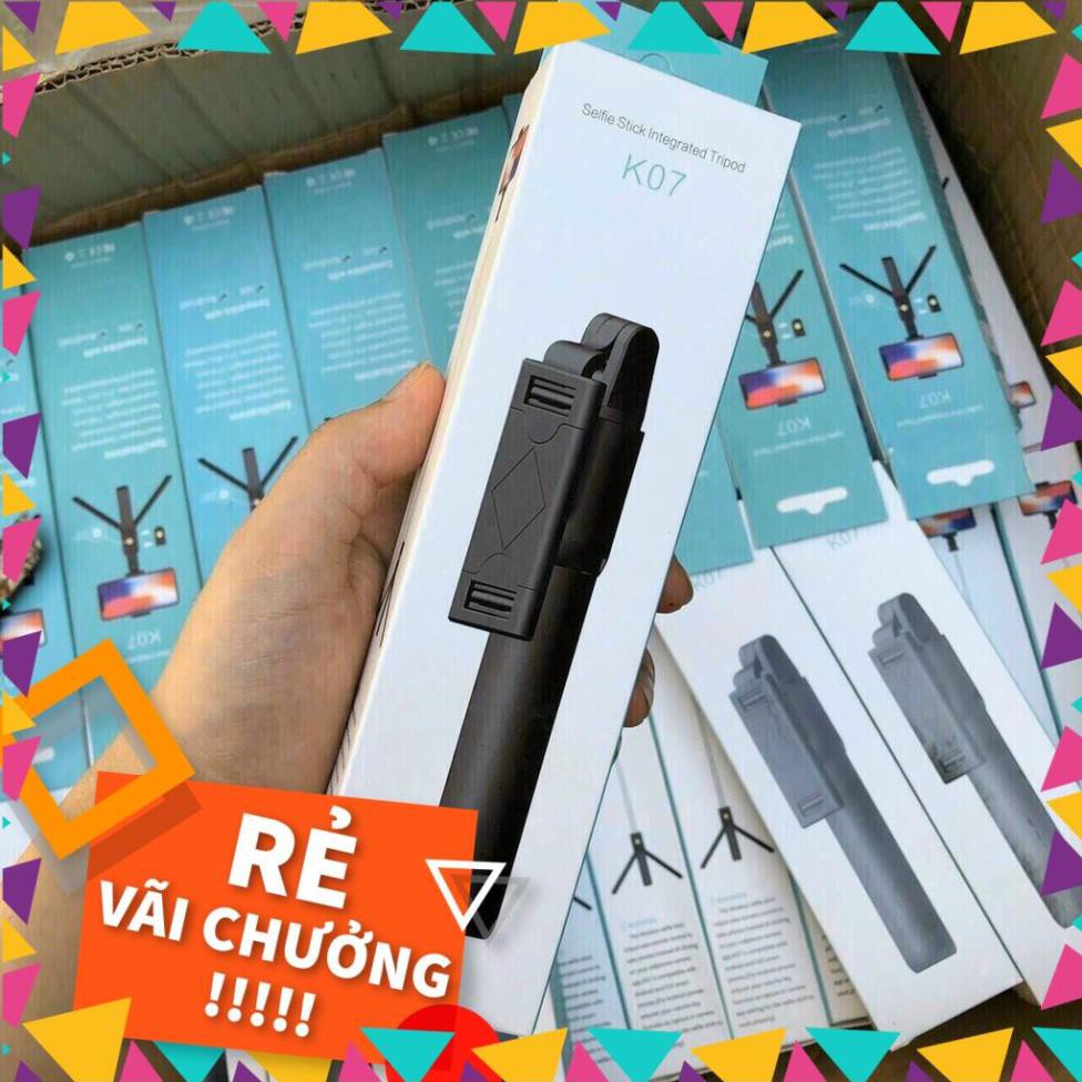 Xả Hết-  Gậy Chụp Ảnh 3 Chân Bluetooth Tripod K07, có remote điều khiển từ xa | BigBuy360 - bigbuy360.vn