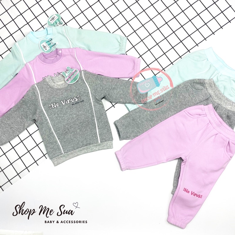 LIL-Little love Bộ nỉ ấm cho bé dày dặn