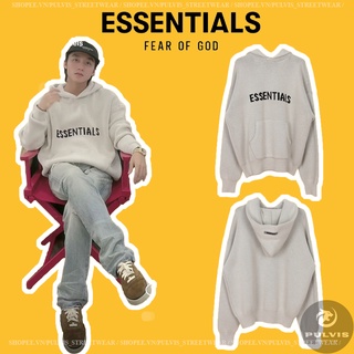 ⚡️[Mirror Quality] - Áo Hoodie Fear of God Essentials Knit Pullover Hoodie (SS21) OatMeal, áo hoodie len FOG ESSENTIALS