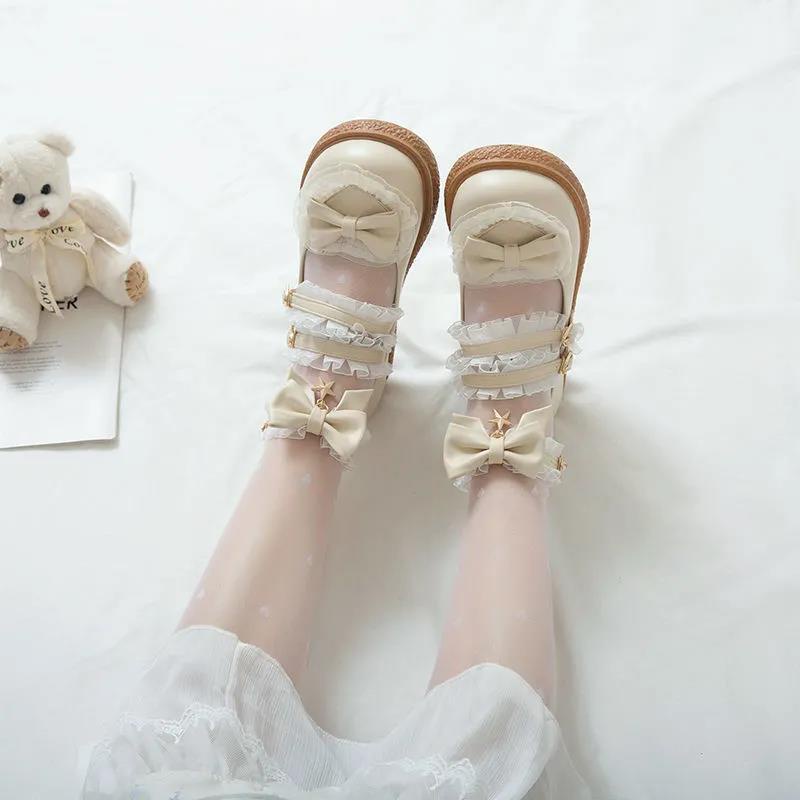 Giày Da Nữ Phong Cách Lolita Dễ Phối Đồ