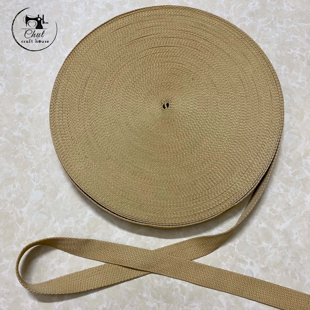 Dây cotton - Quai cotton làm dây đeo túi xách balo