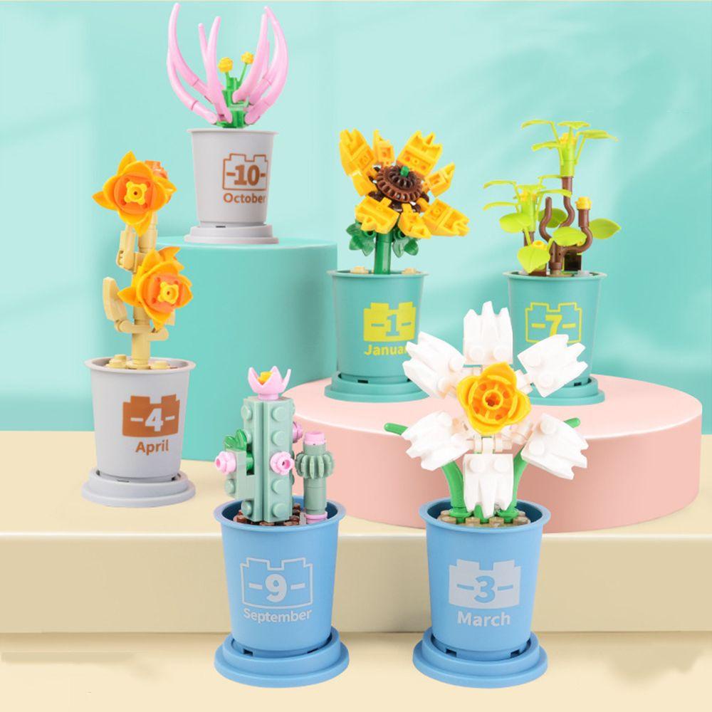 LUOL Bộ Đồ Chơi Lắp Ráp Mô Hình Hoa Hồng Ba Chiều DIY