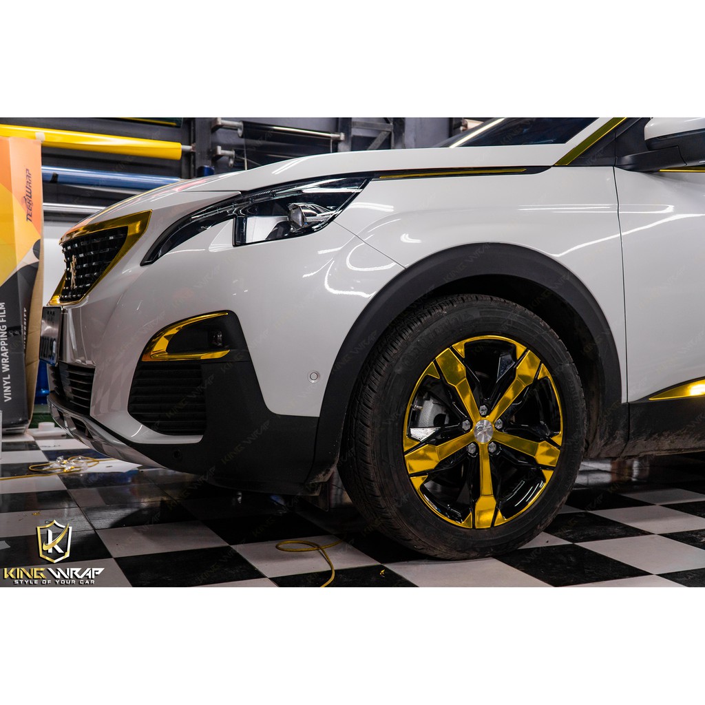 Decal vàng bóng gương ,vàng siêu bong, chrome vàng cảo cấp teckwrap CHM02-S Yellow Gold