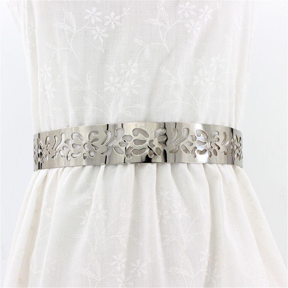 PINEVN Thắt Lưng Nữ Kim Loại Tráng Gương Thời Trang