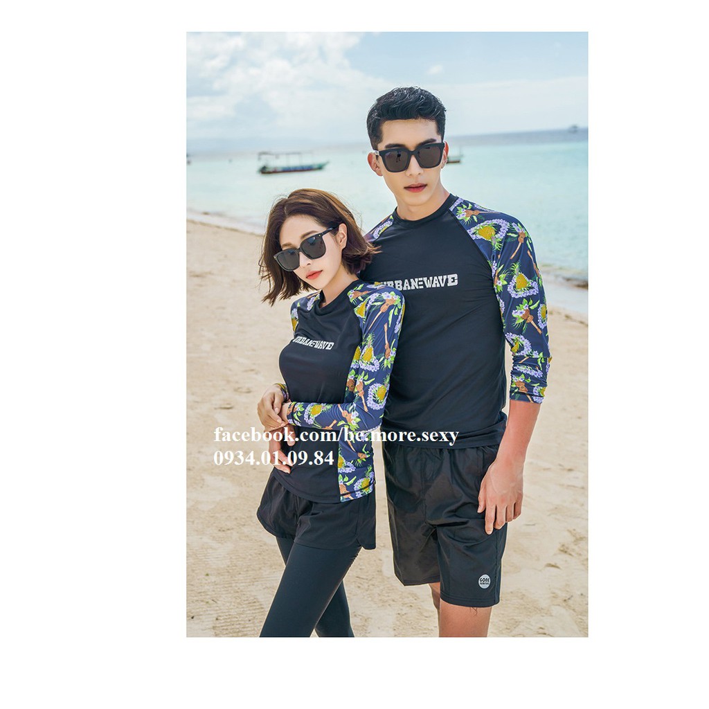 Đồ bơi dài tay nữ hoa quần dài | BigBuy360 - bigbuy360.vn