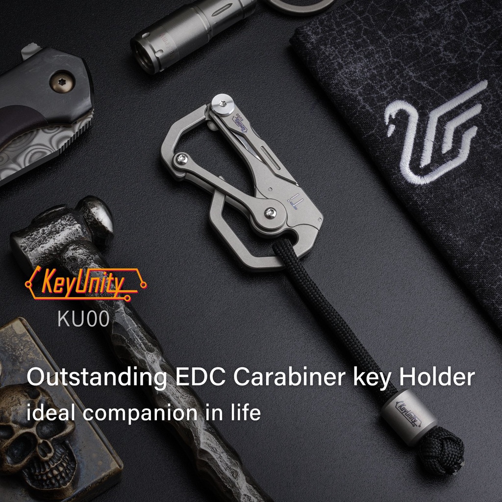 Móc khóa titan lưỡi dao mổ KeyUnity KU00
