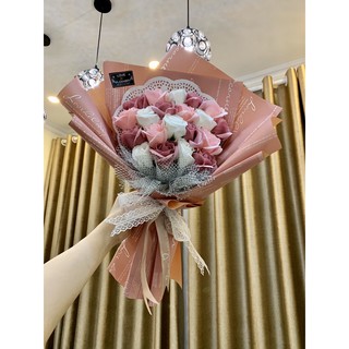 bó hoa 20 bông hồng mix